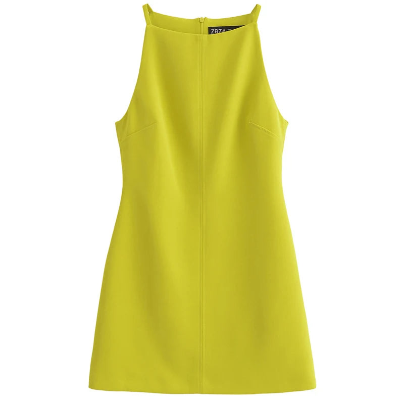 HXAO Fashion Summer Dresses 2024 Womens Dresses Bodycon Sleeveless Mini Dress White Red Blue Black Yellow Dress Vacation Dresses