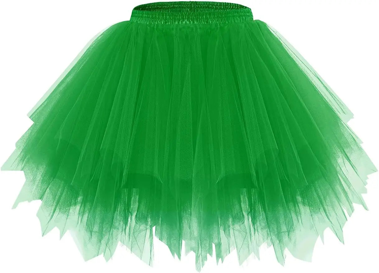 Women's Princess Dress Girl Ballet Halloween Christmas Luxury Tutu Tulle Midi Short Dress Retro Ballet Bubble Dance Dress Cospla