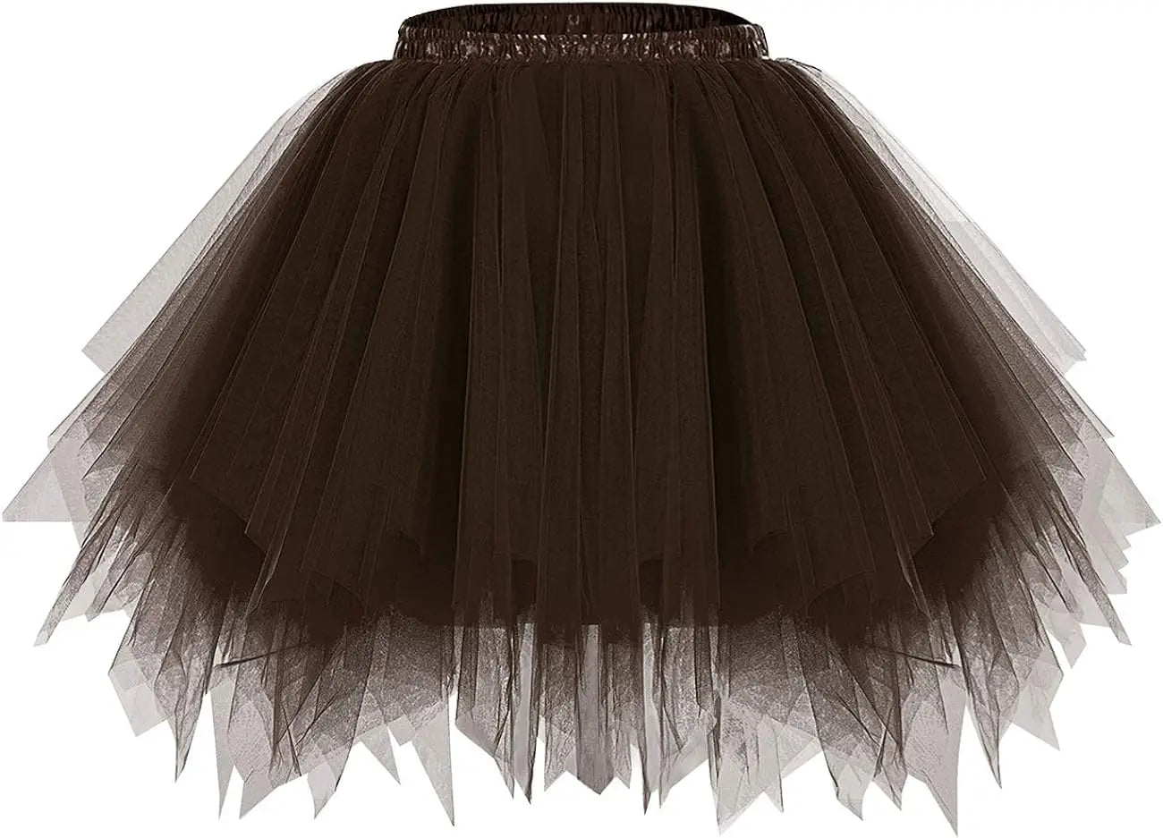 Women's Princess Dress Girl Ballet Halloween Christmas Luxury Tutu Tulle Midi Short Dress Retro Ballet Bubble Dance Dress Cospla